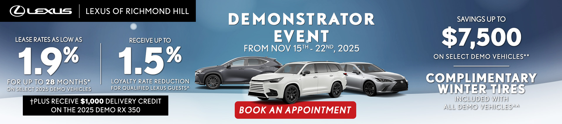 Demonstrator Event at Lexus of Richmond Hill