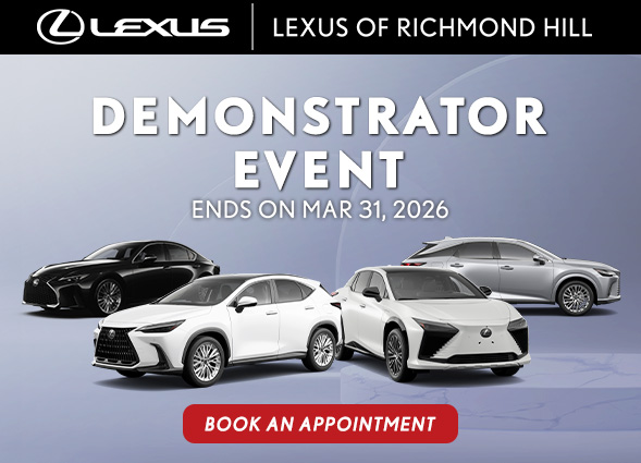 Demonstrator Event at Lexus of Richmond Hill Banner
